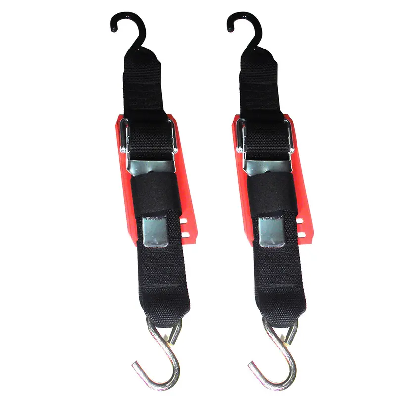Rod Saver Paddle Buckle Trailer Tie-Down W/Vinyl Pad - 2" X 6 - Pair [2Pb6vp] 1