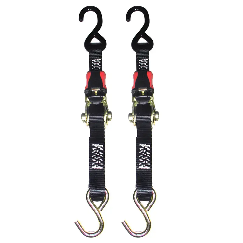 Rod Saver Rubber Ratchet Tie-Down - 1" X 3 - Pair [Rtd3] 1