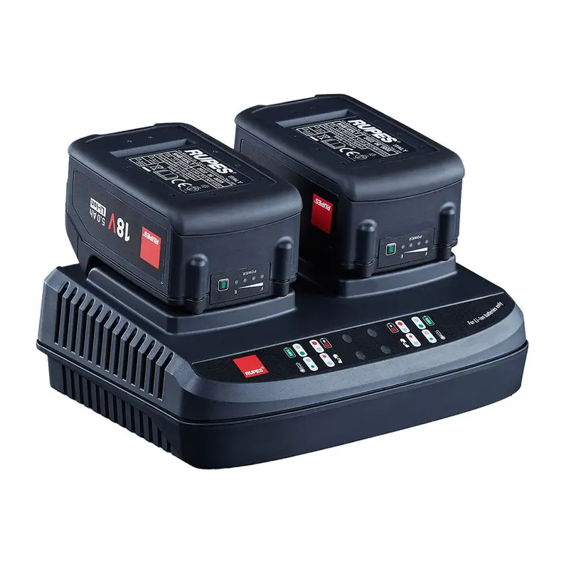 Rupes Dual Battery Charger F/Ibrid Hlr15  Hlr21 Batteries W/Led Indicators [9Hc185lt] 1
