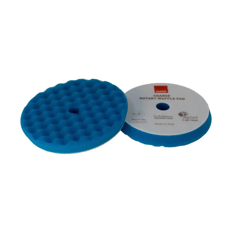 Rupes Velcro Waffle Coarse Polishing Foam Pad F/Rotary Polishers 90Mm - Blue [9.Wf90h] 1