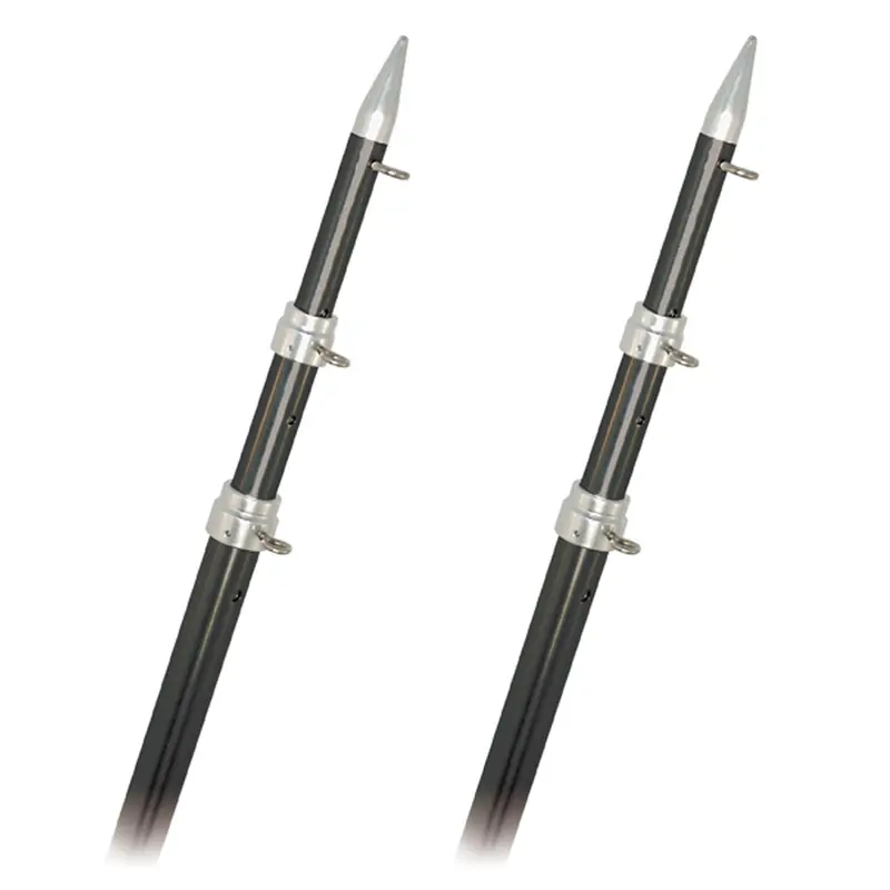Rupp Top Gun Outrigger Poles - Telescopic - Carbon Fiber - 18' [A0-1800-Cft] 1