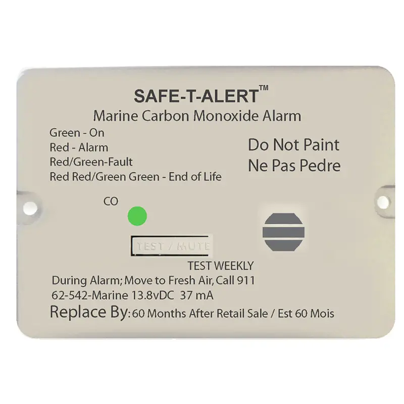 Safe-T-Alert 62 Series Carbon Monoxide Alarm - 12V - 62-542-Marine - Flush Mount - White [62-542-Marine] 1
