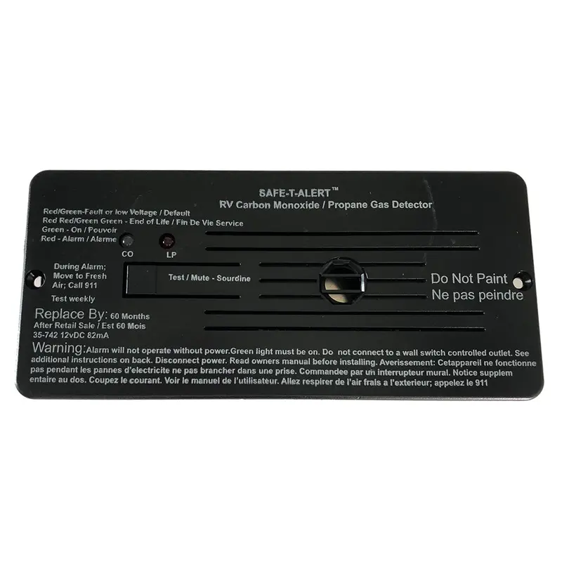 Safe-T-Alert Combo Carbon Monoxide Propane Alarms Flush Mount - Black [35-742-Bl] 1