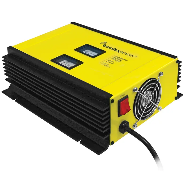 Samlex 25A Battery Charger - 24V - 2-Bank - 3-Stage W/Dip Switch  Lugs - Includes Temp Sensor [Sec-2425Ul] 1