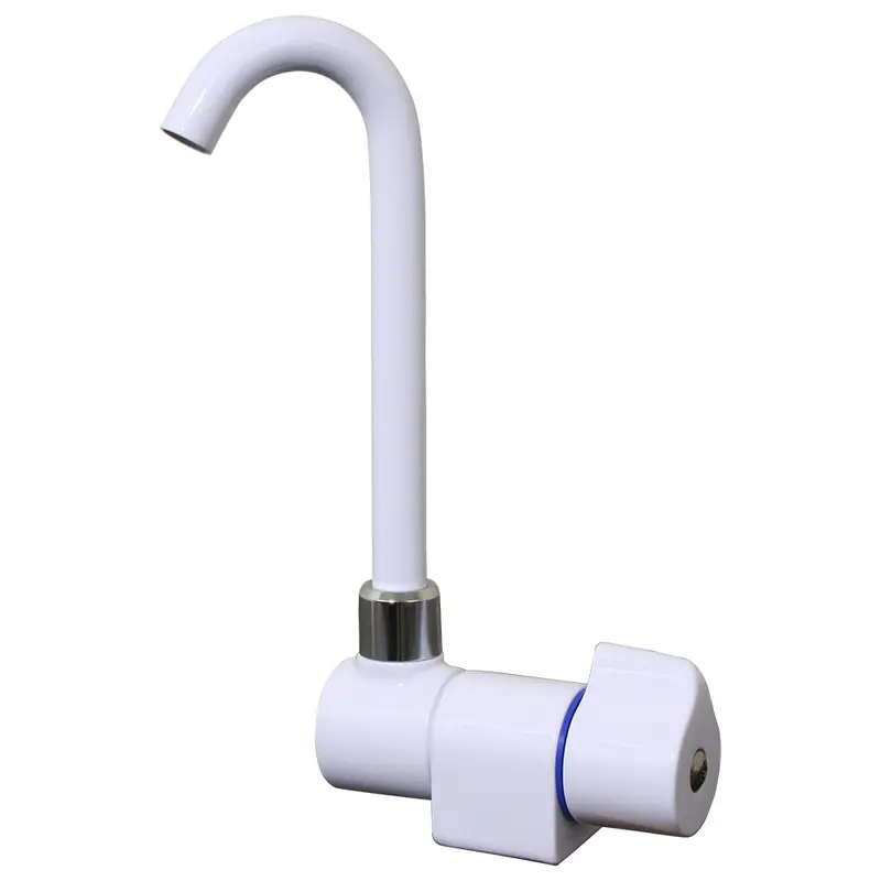 Scandvik Tall Tap W/Folding Spout - White Powder Coat Finish [10182P] 1