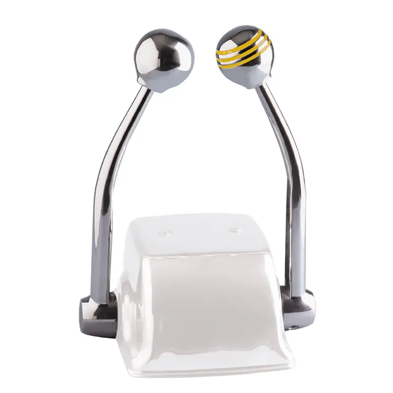 Schmitt Marine Standard Control Arm Set W/Gold Throttle Knob  Plain Shift Knob [50055] 1
