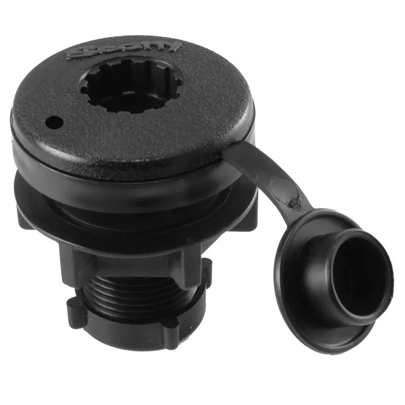 Scotty Compact Threaded Round Deck Mount [444-Bk] 1