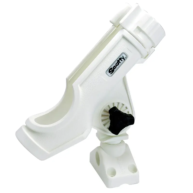 Scotty Powerlock Rod Holder White W/241 Side/Deck Mount [230-Wh] 1
