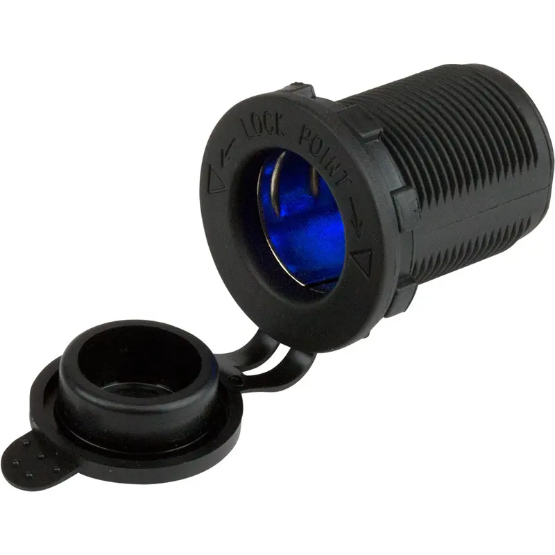 Sea-Dog 12V Power Socket W/Blue Leds [426127-1] 1