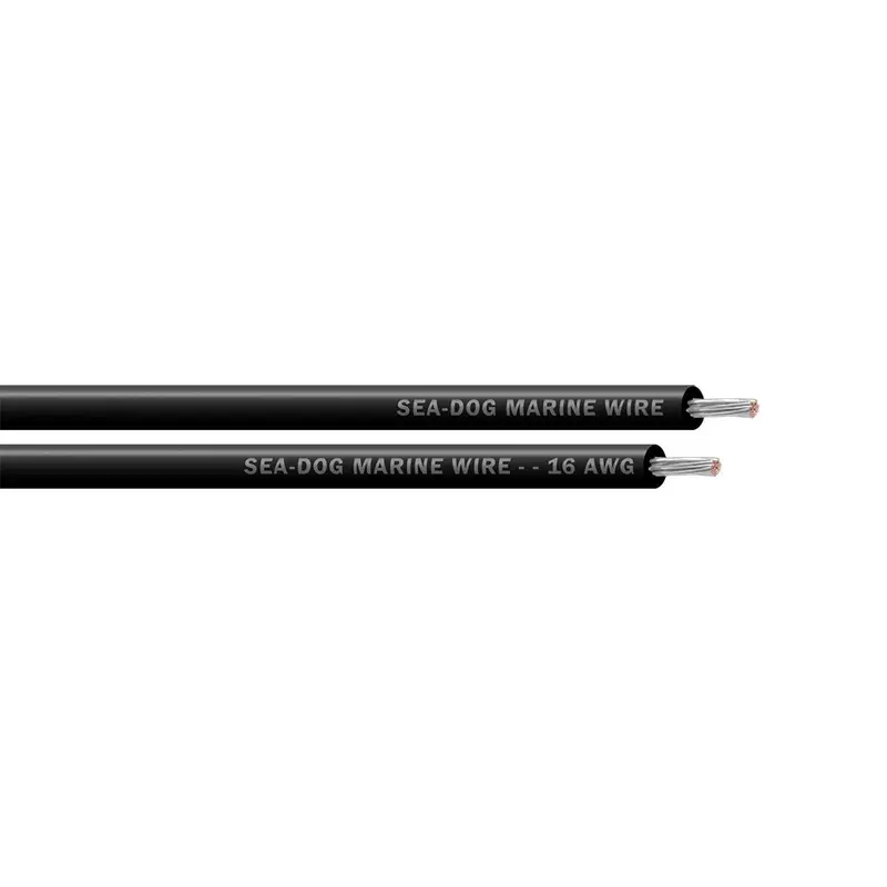 Sea-Dog 16 Awg Black Primary Wire - 25' [8016010] 1