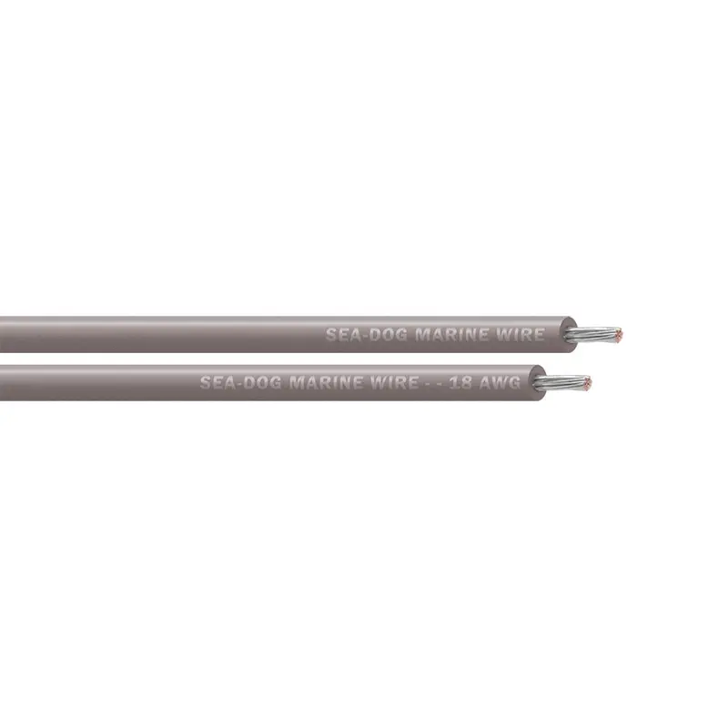 Sea-Dog 18 Awg Grey Primary Wire - 100' [8018112] 1