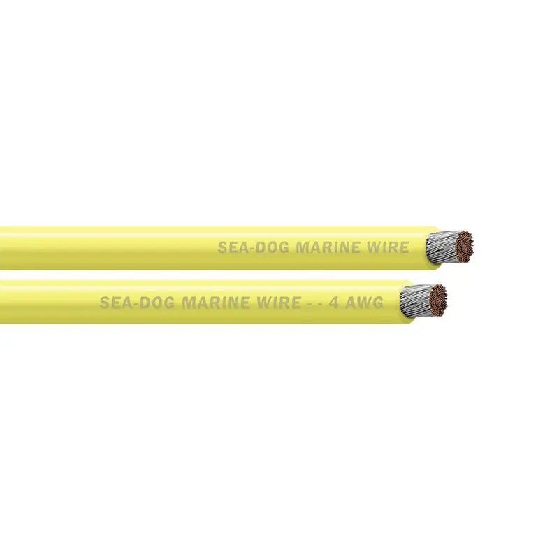 Sea-Dog 4 Awg Yellow Battery Cable - 100' [8004032] 1