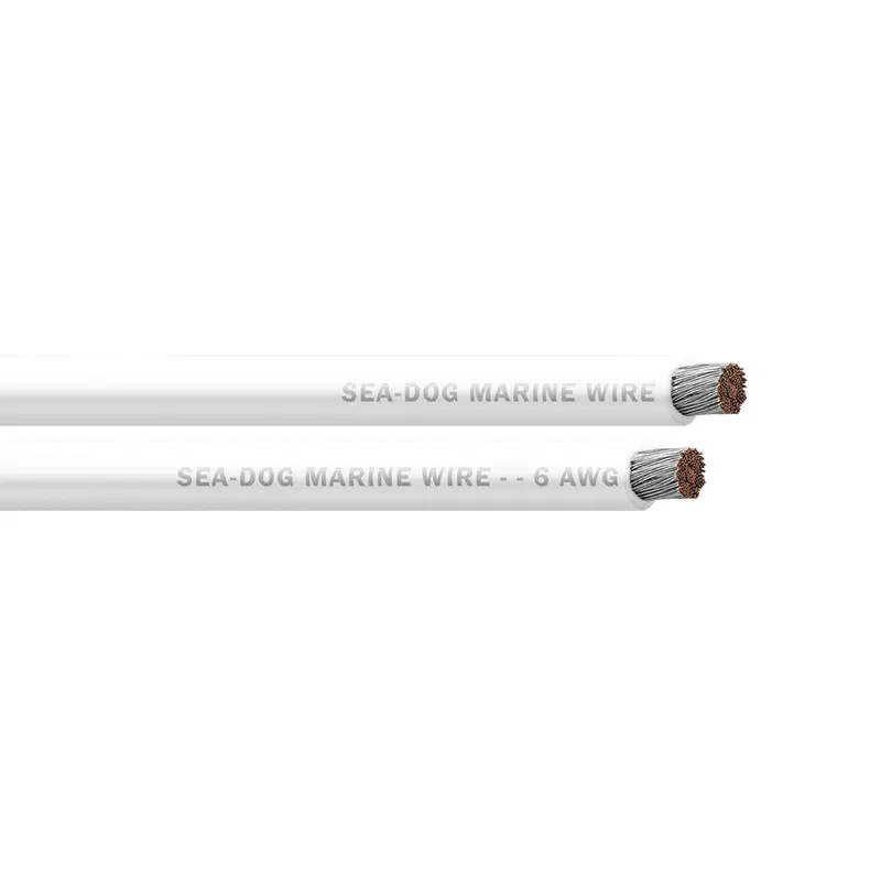 Sea-Dog 6 Awg White Battery Cable - 750' [8006058] 1