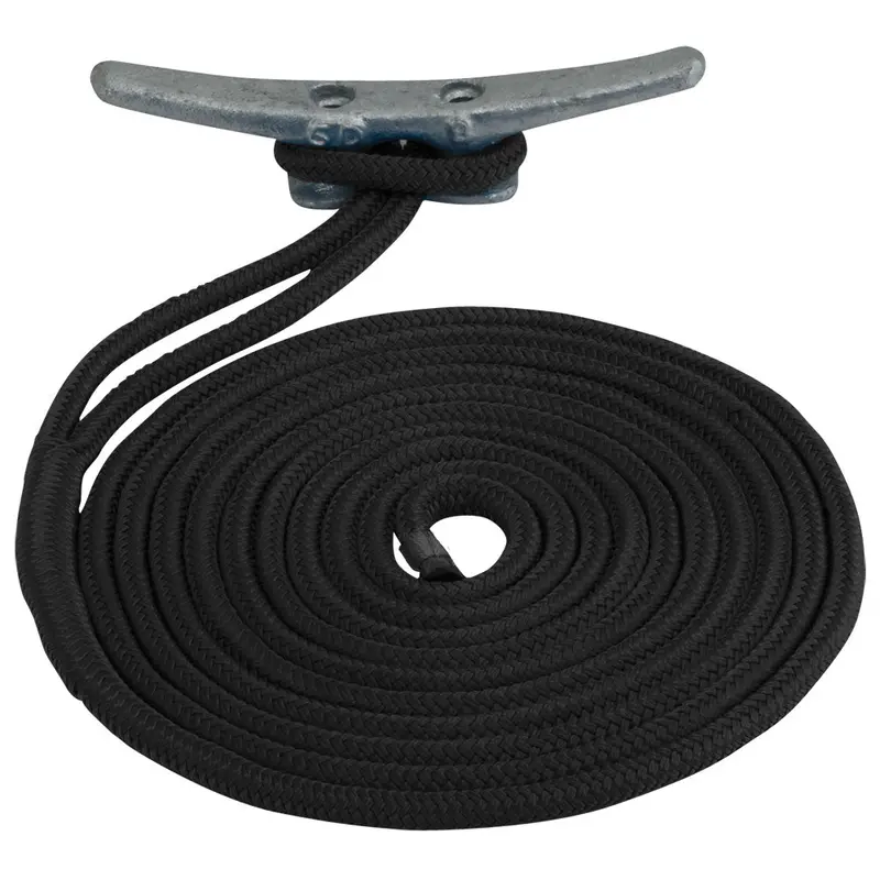 Sea-Dog Double Braided Nylon Dock Line - 5/8" X 20 - Black [302116020Bk-1] 1