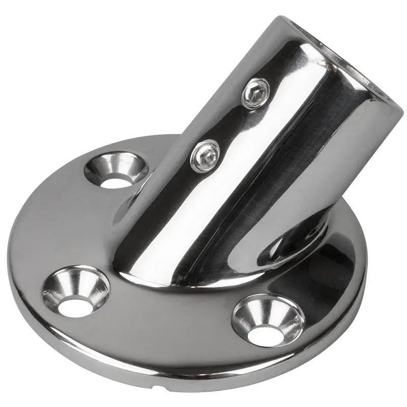 Sea-Dog Rail Base Fitting 2-3/4" Round Base 45 316 Stainless Steel - 1" Od [280451-1] 1