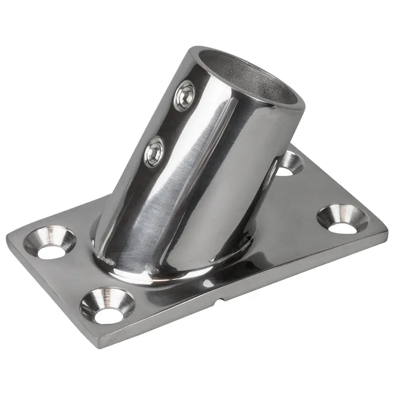 Sea-Dog Rail Base Fitting Rectangular Base 60 316 Stainless Steel - 1-7/8" X 3-1/4" - 1" Od [281601-1] 1