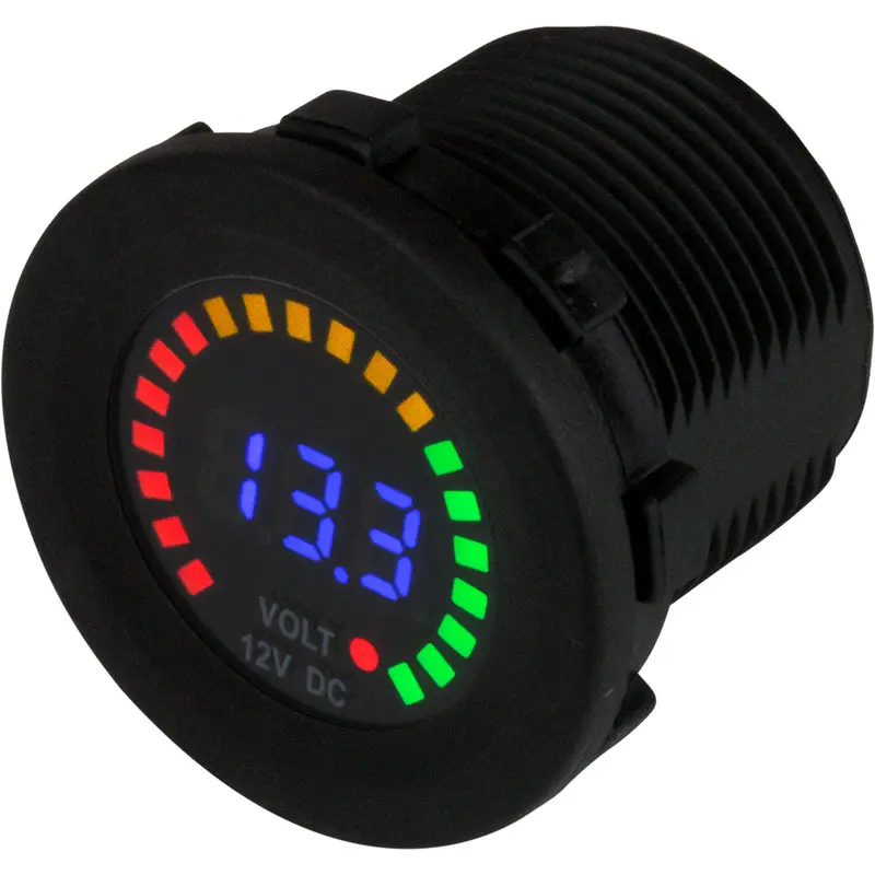 Sea-Dog Rainbow Display Digital Voltmeter - Injection Molded Nylon - 5V-15Vdc [421617] 1