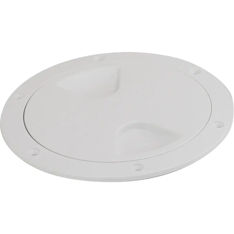 Sea-Dog Screw-Out Deck Plate - White - 4" [335740-1] 1