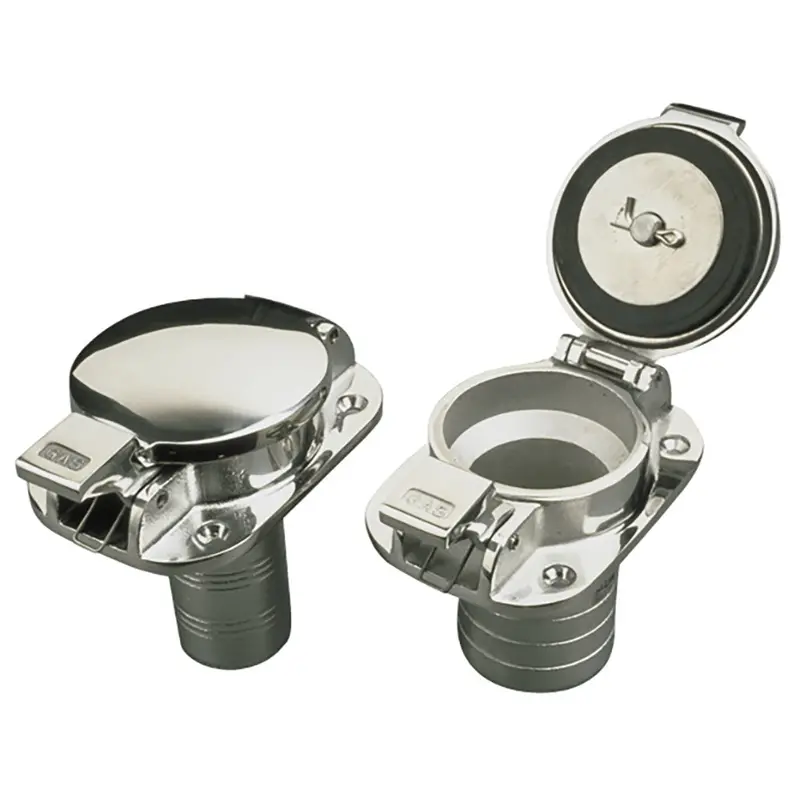 Sea-Dog Stainless Steel Flip Top Deck Fill - Gas - 2" Hose [351100] 1