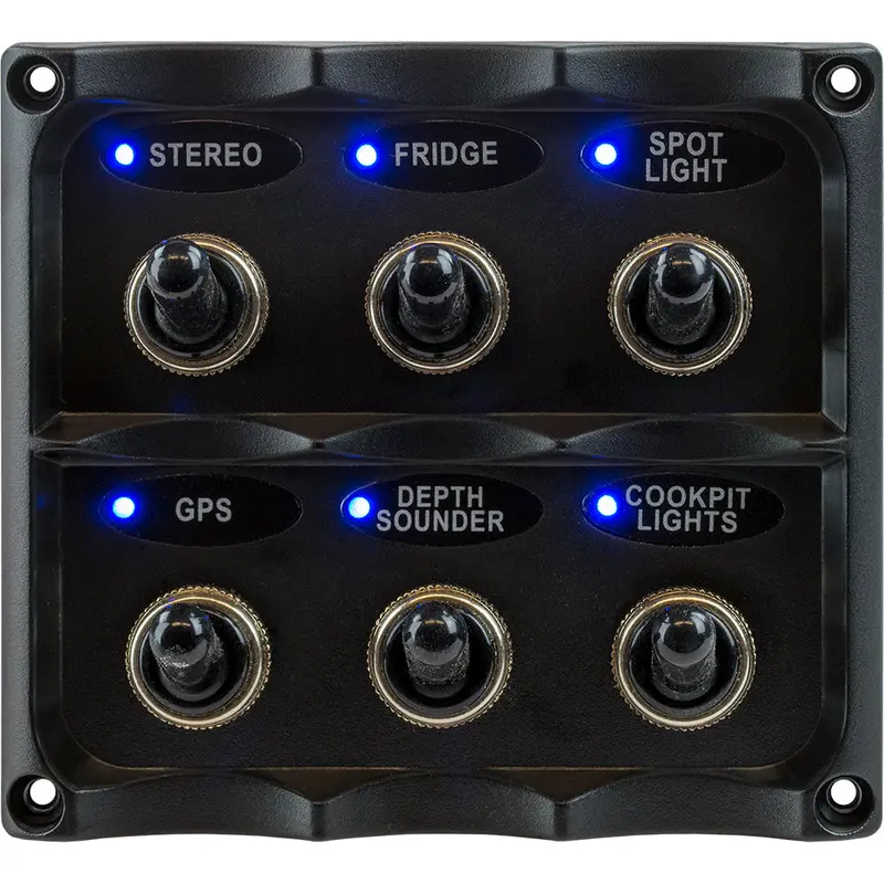 Sea-Dog Water Resistant Toggle Switch Panel [424636-1] 1
