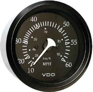 Seachoice 60Mph Speedometer Black [15231] 1
