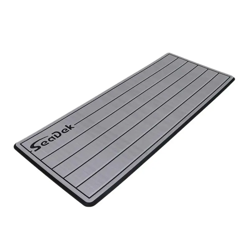Seadek 16 X 39" 20Mm Dual Density Large Teak Helm Pad W/Seadek Logo - Brushed Texture - Storm Gray/Black (406.4Mm X 990.6Mm X 20Mm) [53601-80324] 1