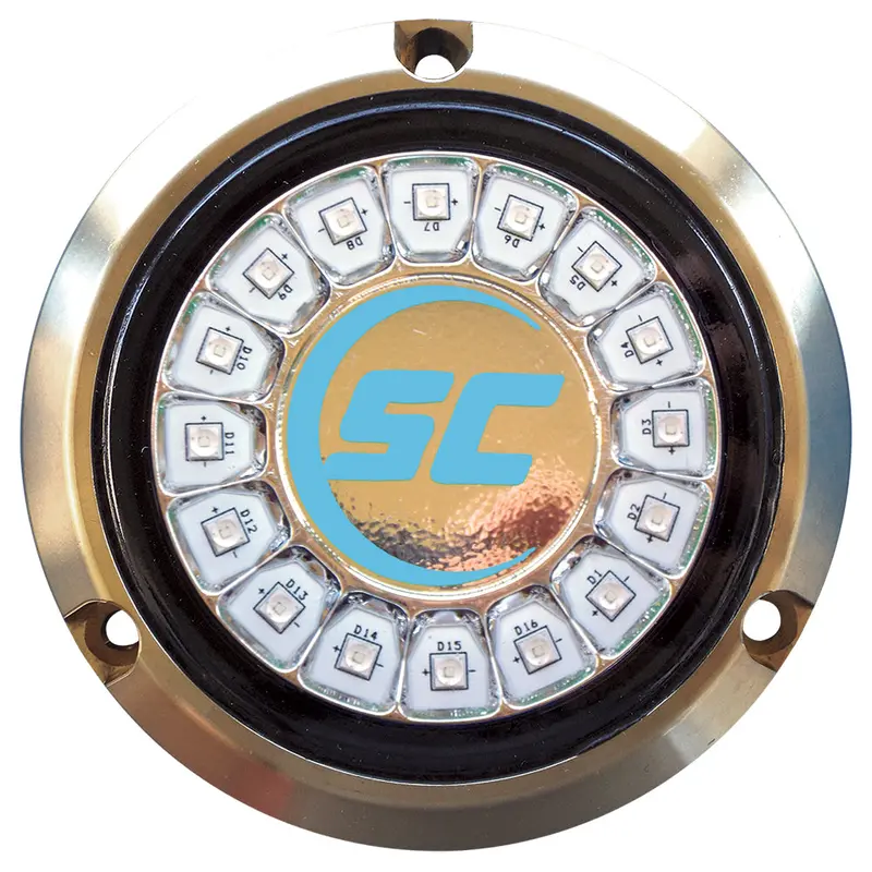 Shadow-Caster Bimini Blue Single Color Underwater Light - 16 Leds - Bronze [Scr-16-Bb-Bz-10] 1