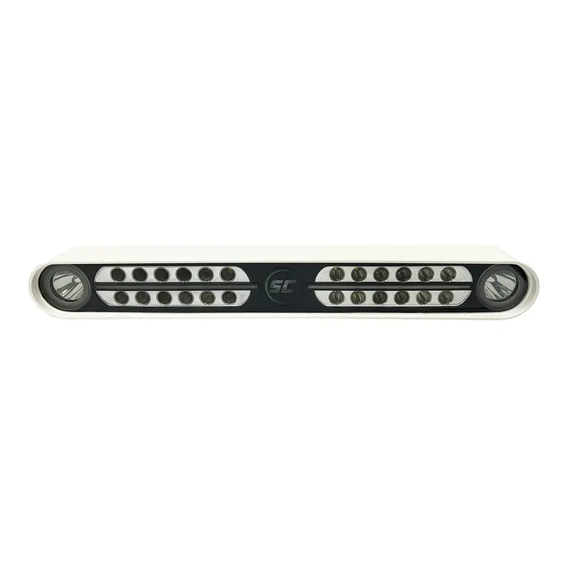 Shadow-Caster Eagle Ray Led Light Bar - White Housing  Dual Optics [Scm-Eagle-Ray-Wh] 1
