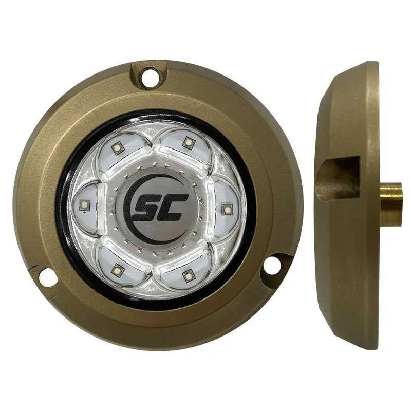 Shadow-Caster Sc2 Series Bronze Surface Mount Underwater Light - Great White [Sc2-Gw-Bzsm] 1