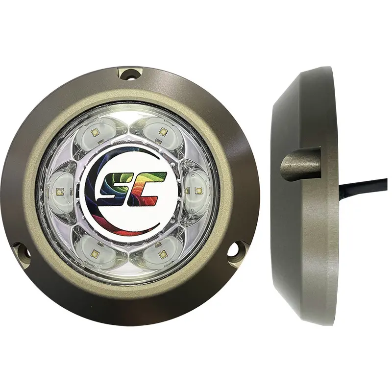 Shadow-Caster Sc3 Series Underwater Light - Full-Color Change - 12-Color Standard Or Unlimited Colors W/Shadow-Net [Sc3-Cc-Alsm] 1