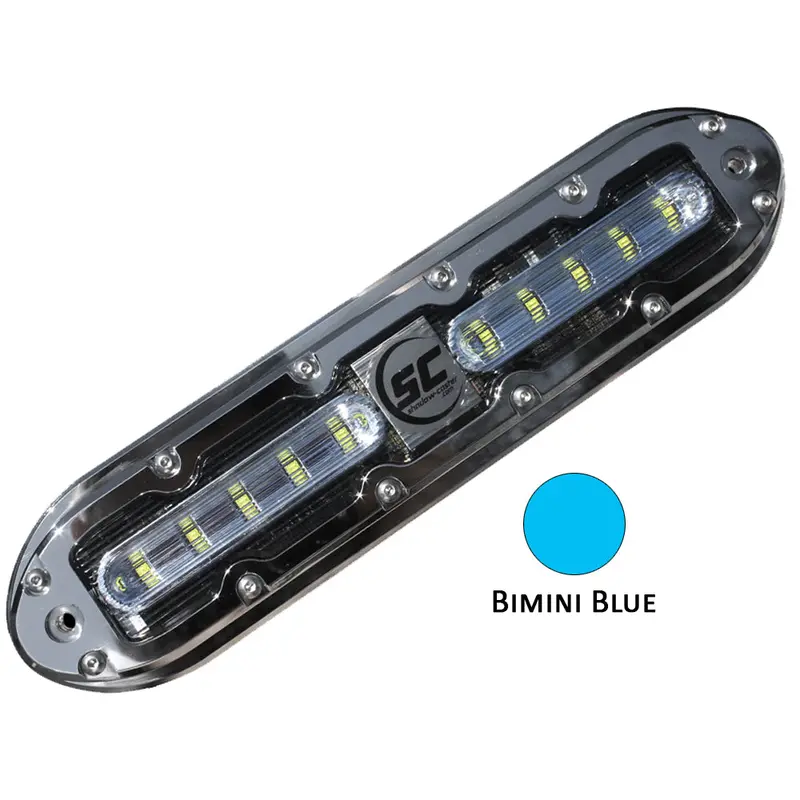 Shadow-Caster Scm-10 Led Underwater Light W/20' Cable - 316 Ss Housing - Bimini Blue [Scm-10-Bb-20] 1