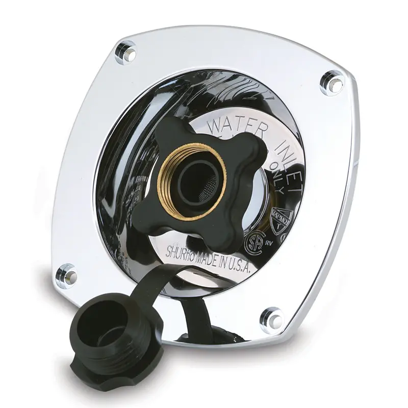 Shurflo By Pentair Pressure Reducing City Water Entry - Wall Mount - Chrome [183-029-14] 1