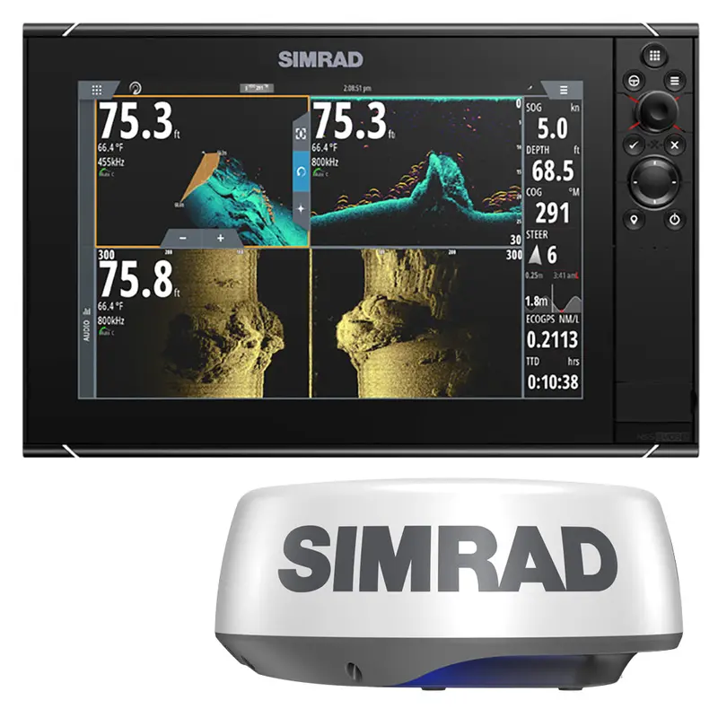Simrad Nss12 Evo3s Combo Multi-Function Chartplotter/Fishfinder Radar Bundle Halo20+ - No Hdmi Video Outport [000-15555-002] 1