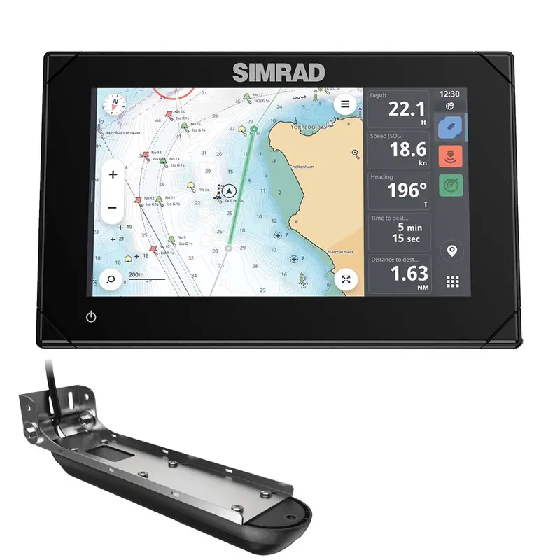 Simrad Nsx 3007 7" Combo Chartplotter  Fishfinder W/Active Imaging 3-In-1 Transducer [000-15365-001] 1