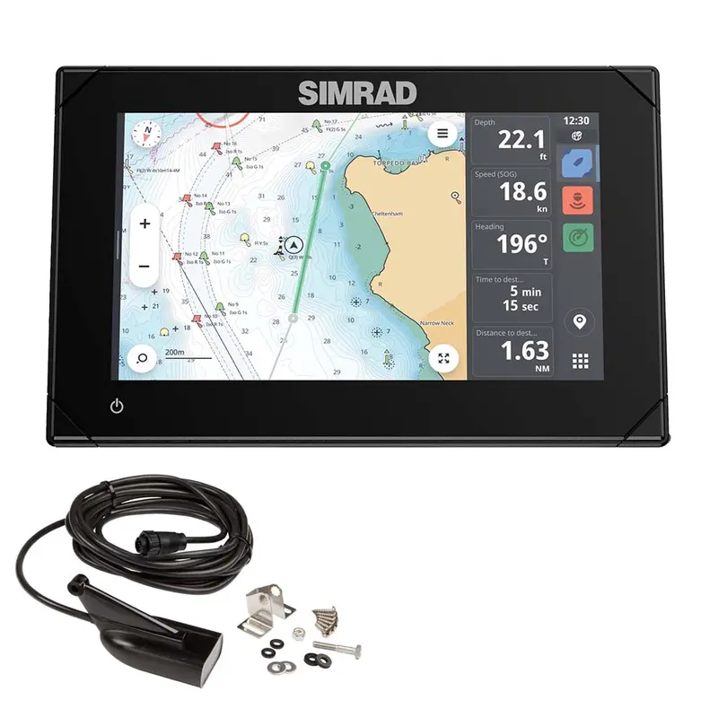 Simrad Nsx 3007 7" Combo Chartplotter  Fishfinder W/Hdi Transducer [000-15371-001] 1