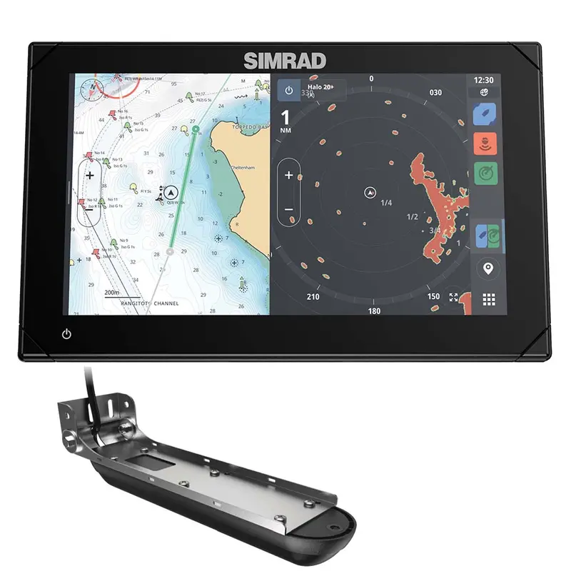 Simrad Nsx 3009 9" Combo Chartplotter  Fishfinder W/Active Imaging 3-In-1 Transducer [000-15366-001] 1