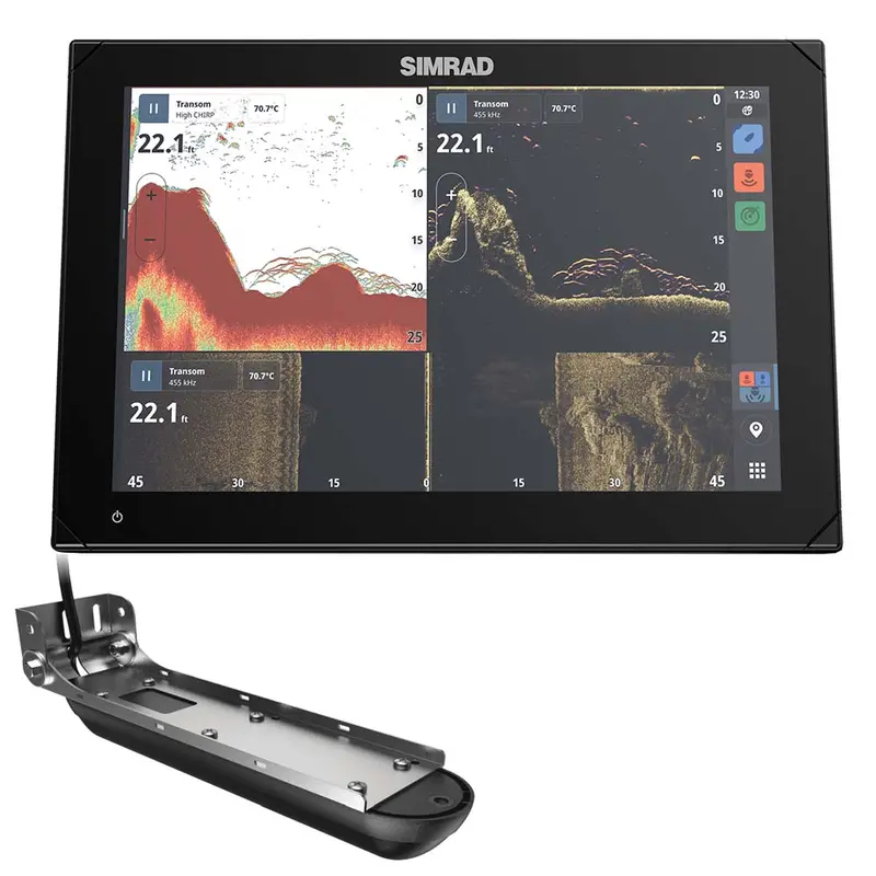 Simrad Nsx 3012 12" Combo Chartplotter  Fishfinder W/Active Imaging 3-In-1 Transducer [000-15367-001] 1