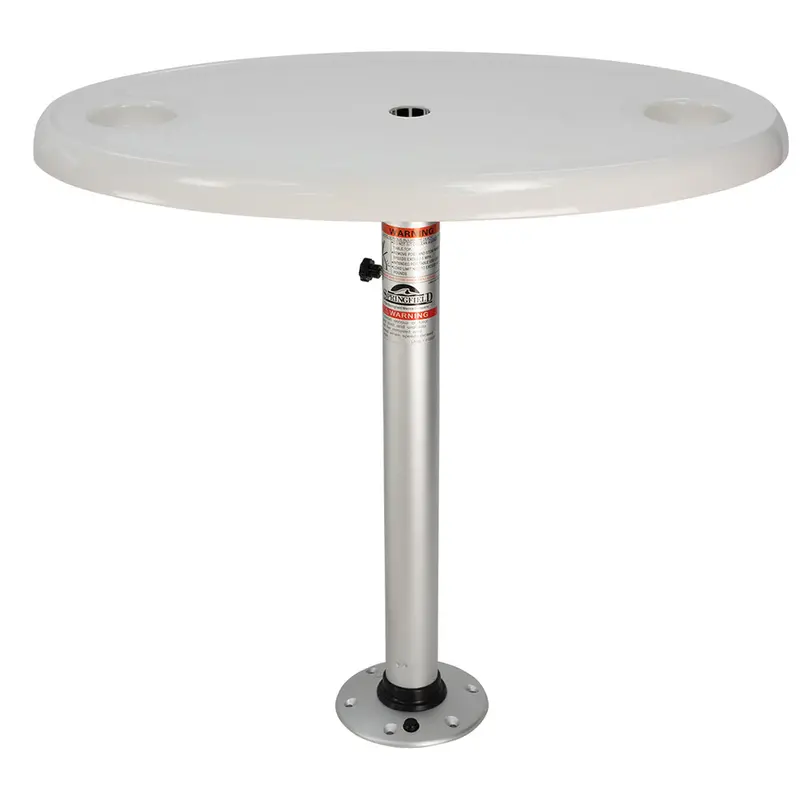 Springfield White Oval Table Package - 18" X 30" Threadlock [1690106] 1