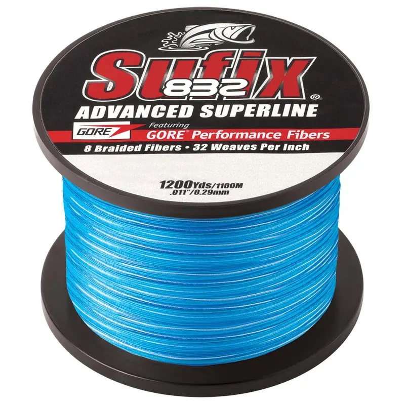 Sufix 832 Advanced Superline Braid - 15Lb - Coastal Camo - 1200 Yds [660-315Cc] 1