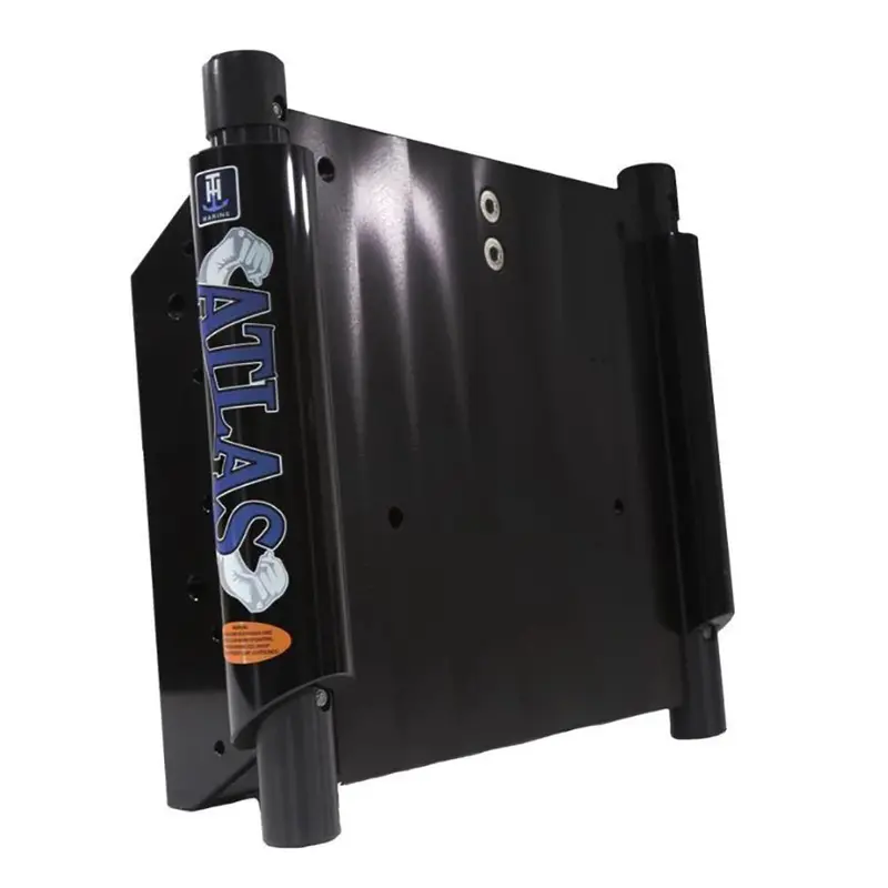 T-H Marine Atlas 8" Set Back Hydraulic Jack Plate - Glossy Black Anodized [Ahj-8V-B-Dp] 1