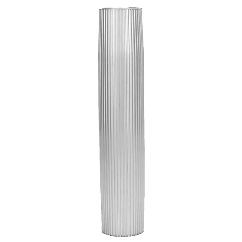 Taco Aluminum Ribbed Table Pedestal - 2-3/8" O.D. - 26" Length [Z60-8266Vel26-2] 1