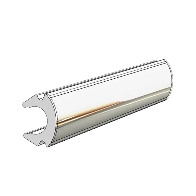 Taco Rub Rail Insert - Flexible Chrome - 80 [V12-0307Cp80] 1