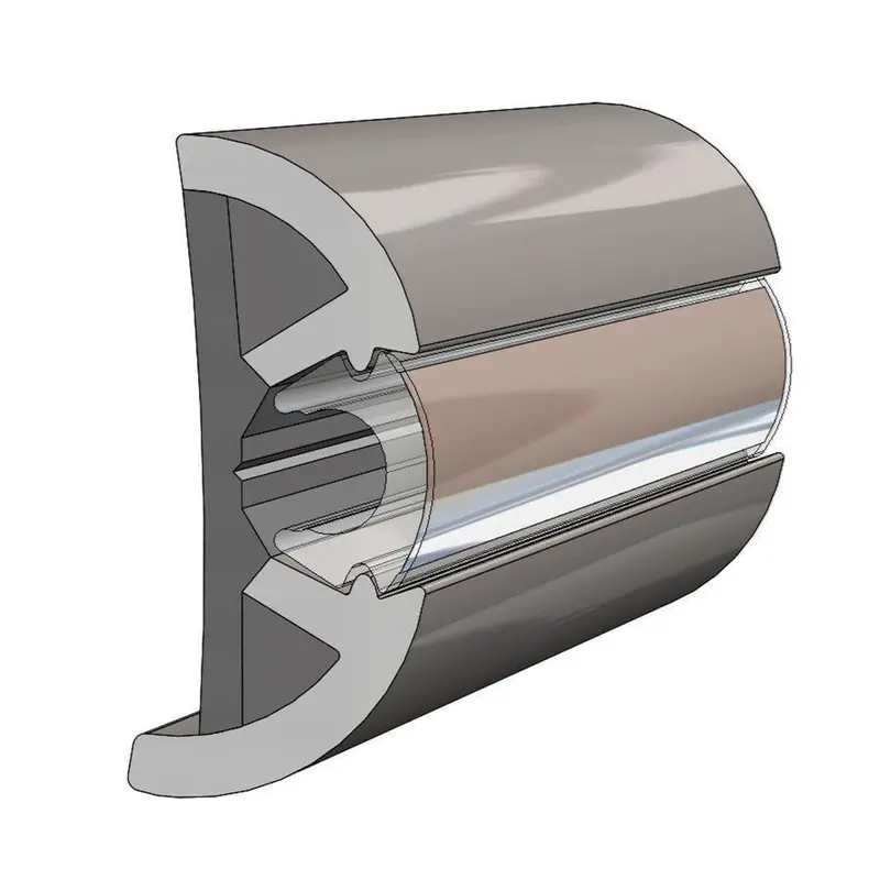 Taco Suproflex Rub Rail Kit Gray W/Gray Insert - 2"H X 1.2"W X 80L [V11-9990Grd80-2] 1