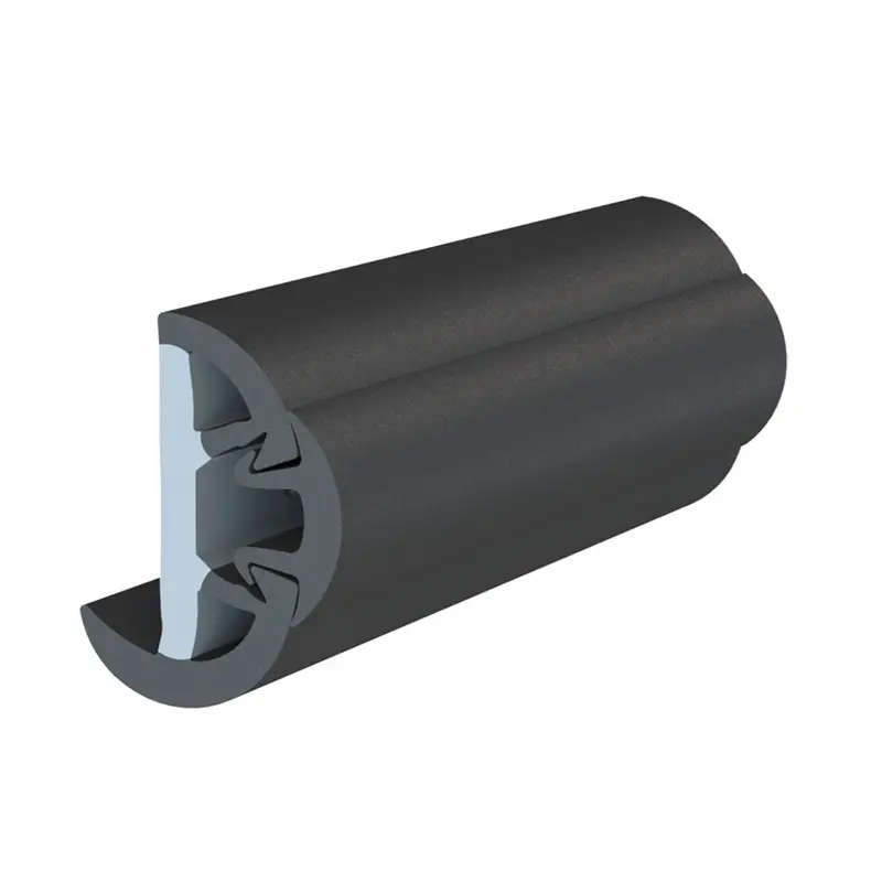 Taco Suproflex Rub Rail Kit W/Flex Vinyl Overlay Insert - 2"H X 1-1/4"W X 80'L - Black W/Black Insert [V11-9993Bbk80-2] 1