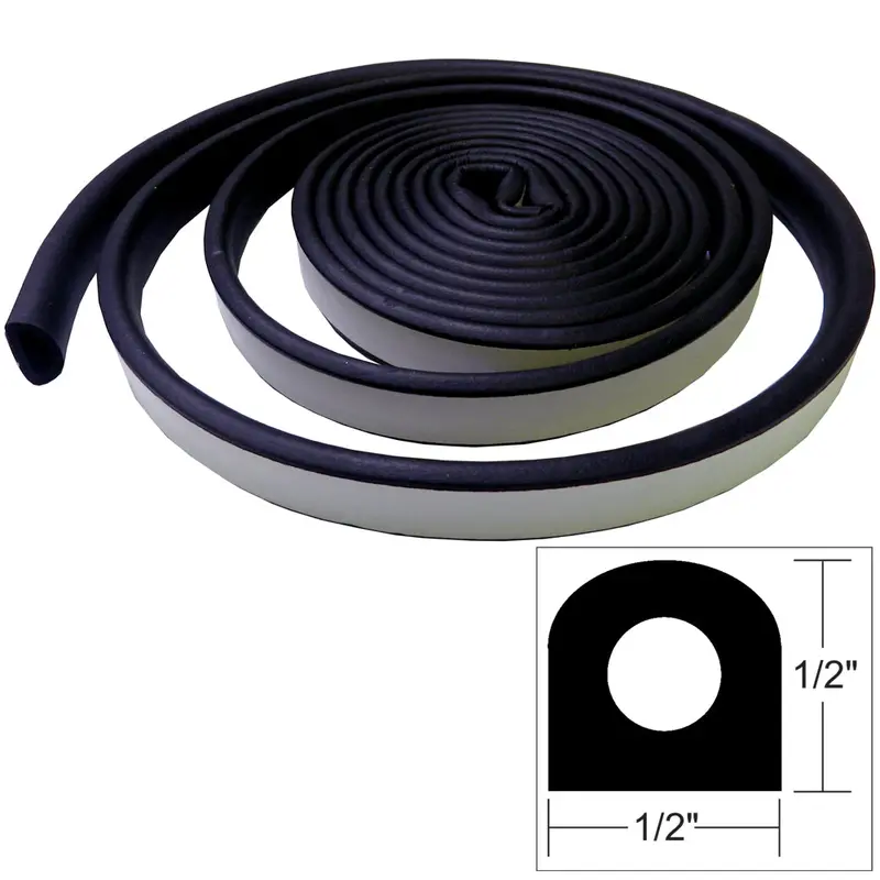 Taco Weather Seal - 10'L X 1/2"W X 1/2"H - Black [V30-0202B10-1] 1