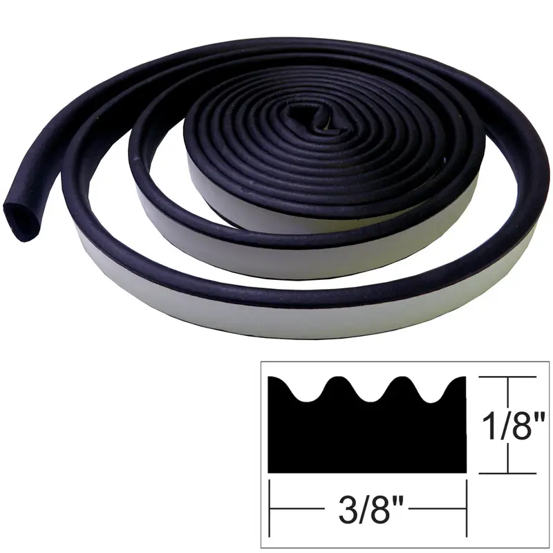 Taco Weather Seal - 10'L X "H X 3/8"W - Black [V30-0113B10-1] 1