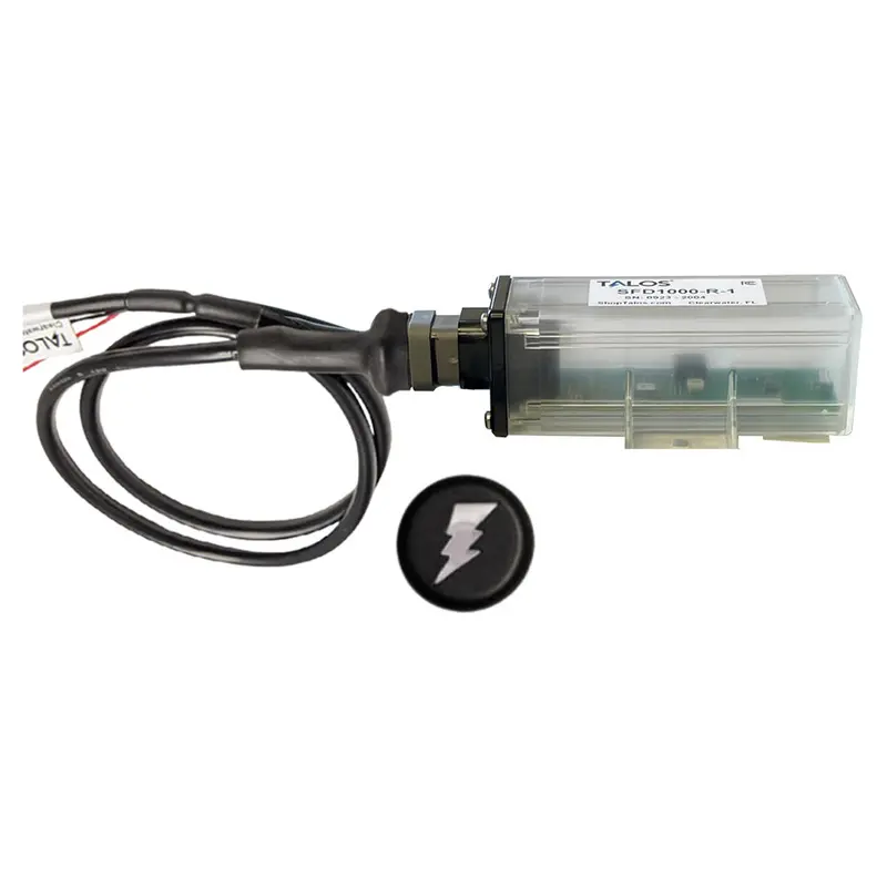 Talos Remote Housing Lightning Detection System W/10' Cable - Black Round Indicator W/Translucent Housing [Sfd1000r-T1-Bo-Bl-10Ft] 1