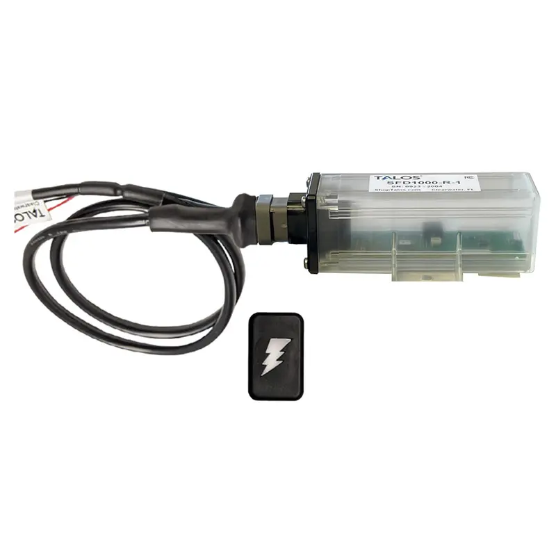 Talos Remote Housing Lightning Detection System W/20' Cable - Black Rectangular Indicator W/Translucent Housing [Sfd1000r-T1-Br-Bl-20Ft] 1
