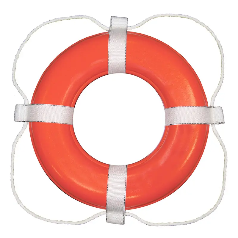 Taylor Made Foam Ring Buoy - 20" - Orange W/White Grab Line [363] 1