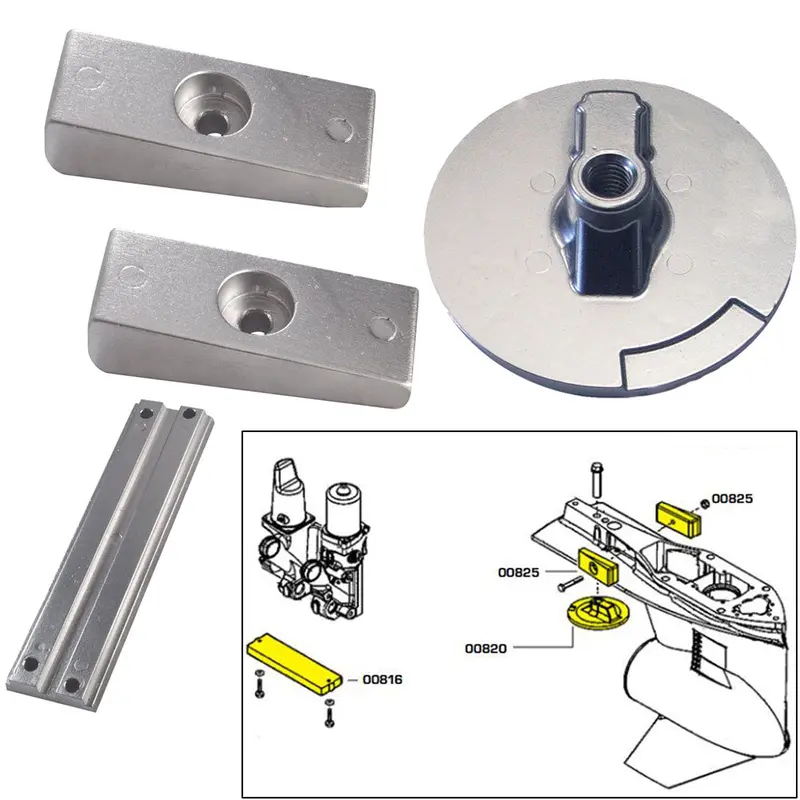 Tecnoseal Anode Kit W/Hardware - Mercury Verado 4 - Magnesium [20814Mg] 1